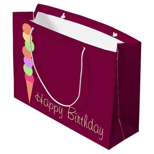 Sweet Summer Ice Cream Groot Cadeauzakje (Achterkant Gekanteld)