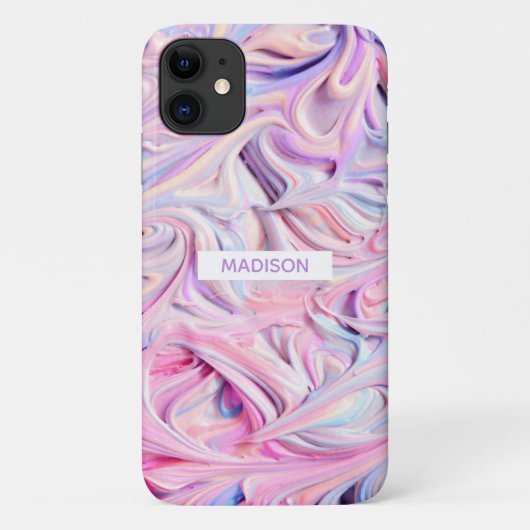 Sweet Summer Ice Cream Persoonlijke naam Meisje Case-Mate iPhone Case (Achterkant)