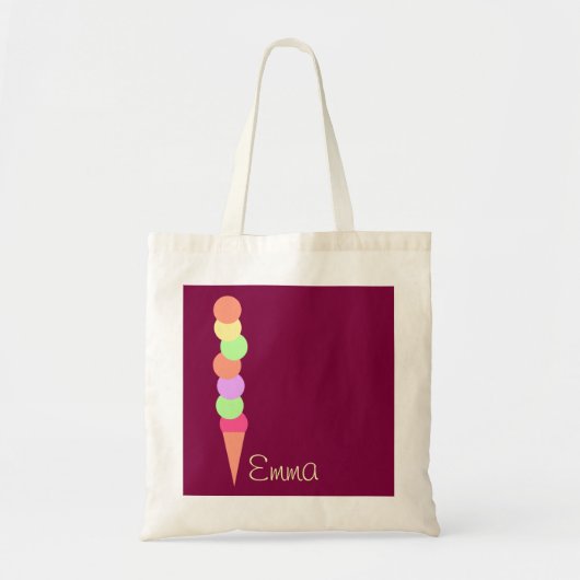 Sweet Summer Ice Cream Tote Bag (Voorkant)