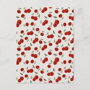 Sweet Summer Red Cherries Garden Briefkaart