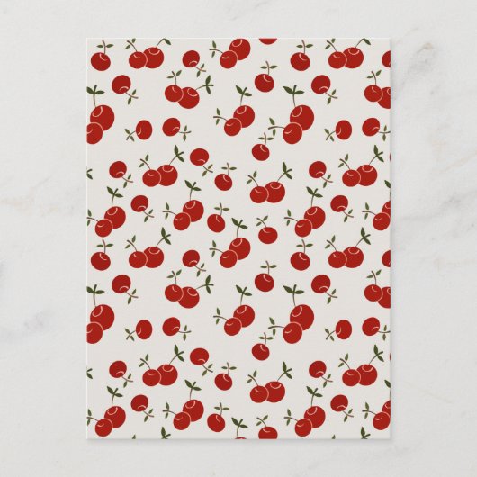Sweet Summer Red Cherries Garden Briefkaart (Voorkant)