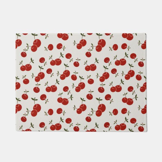 Sweet Summer Red Cherries Garden Deurmat (Voorkant)