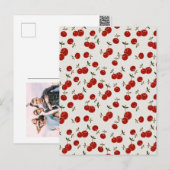 Sweet Summer Red Cherries Garden Feestdagenkaart (Voorkant / Achterkant)