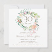 Sweet Summer Roses Slinger 30ste verjaardag Kaart (Voorkant)