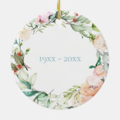 Sweet Summer Rozen Garland 60th Jubileum Keramisch Ornament (Achterkant)