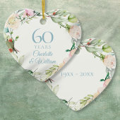 Sweet Summer Rozen Garland 60th Jubileum Keramisch Ornament
