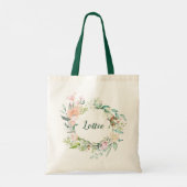 Sweet Summer Rozen Garland - Gepersonaliseerd Tote Bag (Achterkant)