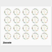 Sweet Summer Rozen Garland Ronde Sticker (Vel)