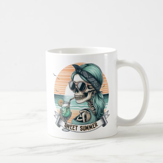 Sweet Summer - Skeleton Beach Vibe Koffiemok (Rechts)