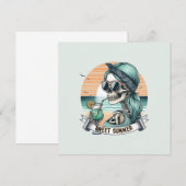 Sweet Summer Skeleton Retro Sunset Design (Voorkant / Achterkant)