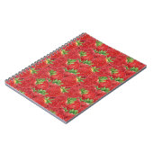 Sweet Summer Strawberry Fields - Red Watercolor Notitieboek (Linkerzijde)