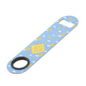 Sweet Summer Sunshine Cute Monogram Speed Flessenopener (Achterkant Gekanteld)