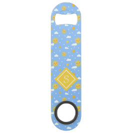 Sweet Summer Sunshine Cute Monogram Speed Flessenopener