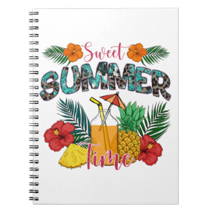 Sweet Summer Time Beach Tropisch eiland Notitieboek