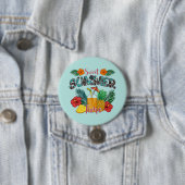 Sweet Summer Time Beach | Tropisch eiland Ronde Button 7,6 Cm (In situ)