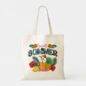 Sweet Summer Time Beach | Tropisch eiland Tote Bag (Achterkant)