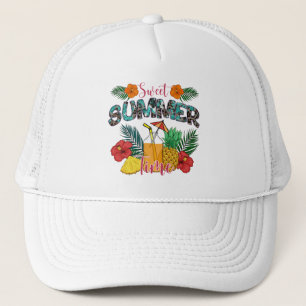Sweet Summer Time Beach Tropisch eiland Trucker Pet