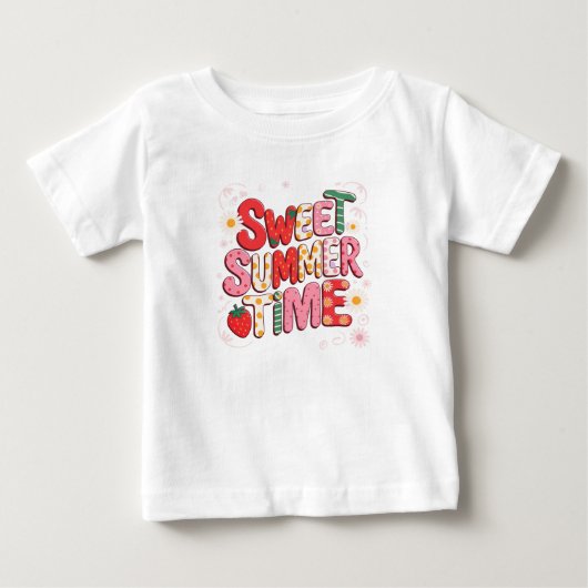 Sweet Summer Time Coquette Aardbei Retro Beach (Voorkant)