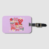 Sweet Summer Time Coquette Aardbei Retro Beach Bagagelabel (Voorkant (horizontaal))