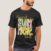 Sweet Summer Time Lemon Coquette Bow Family Vacati T-shirt (Voorkant)