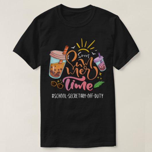 Sweet Summer Time School Last Day School Secretari T-shirt (Design voorkant)