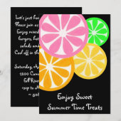 Sweet Summer Time Treparty nodigt uit Kaart (Voorkant / Achterkant)