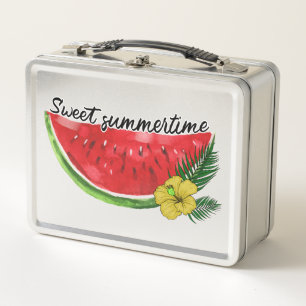 Sweet Summer Time Waterverf Watermeloen