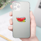 Sweet Summer Time | Waterverf Watermeloen Sticker (Telefoon)