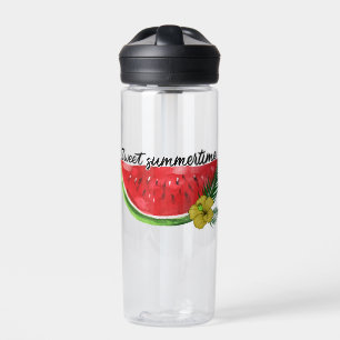 Sweet Summer Time   Waterverf Watermeloen Waterfles