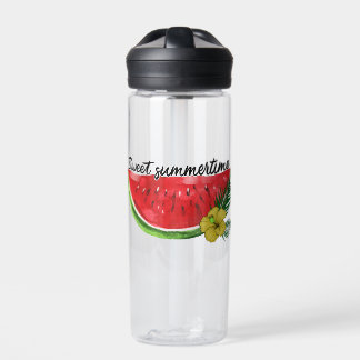 Sweet Summer Time | Waterverf Watermeloen Waterfles