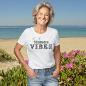 Sweet Summer Vibes - Bloementypografie T-shirt