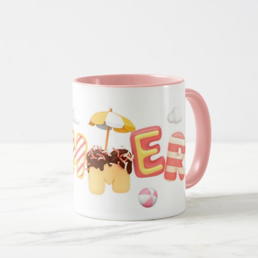 ☀️ Sweet Summer Vibes Mok ☀️ (Voorkant rechts)