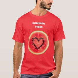 Sweet Summer Vibes – Watermeloen Hart T-shirt
