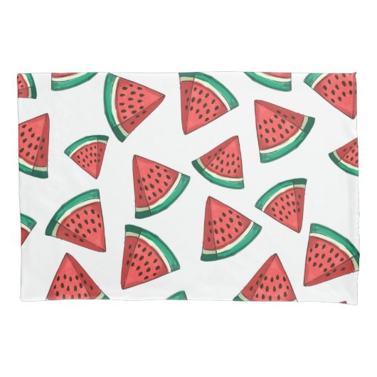 Sweet Summer Watermelon Pillow Hoesje Set Kussensloop (Voorkant)