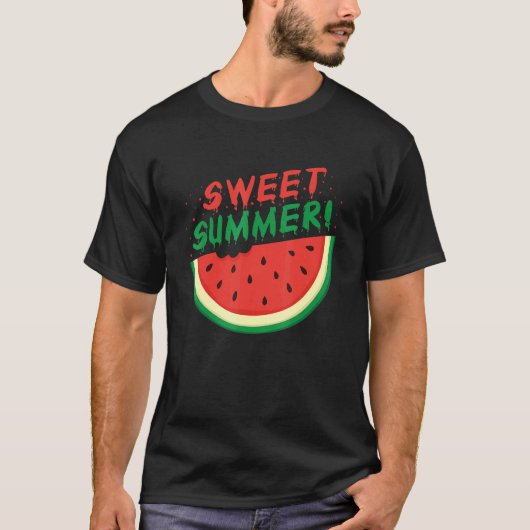 Sweet Summer Watermelon Summer T-shirt (Voorkant)