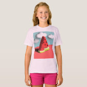 Sweet Summer Watermelon T-shirt voor meisjes" (Voorkant volledig)