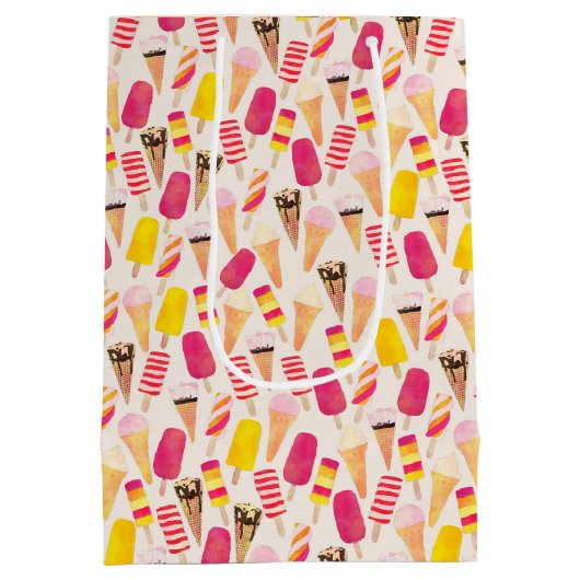 Sweet Summer Waterverf Ice Cream Medium Cadeauzakje (Achterkant)