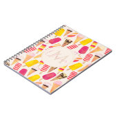 Sweet Summer Waterverf Ice Cream Notitieboek (Linkerzijde)