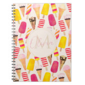 Sweet Summer Waterverf Ice Cream Notitieboek (Voorkant)