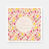 Sweet Summer Waterverf Ice Cream Servet (Voorkant)