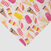 Sweet Summer Waterverf Ice Cream Tissuepapier (Detail)