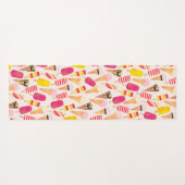 Sweet Summer Waterverf Ice Cream Yogamat (Achterkant (horizontaal))