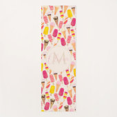 Sweet Summer Waterverf Ice Cream Yogamat (Voorkant)