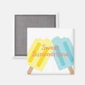 Sweet Summertime Popsicle Home Decor Magneet (Voorkant / Achterkant)