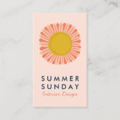 Sweet Sunflower Daisy Flower CUSTOM Visitekaartje (Voorkant)