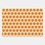 Sweet Sunflower Daisy Retro Modern Floral Pattern Inpakpapier Vel (Voorkant)