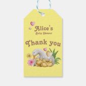 Sweet Sunny MMammie & Babies Cute Baby shower Cadeaulabel (Achterkant)