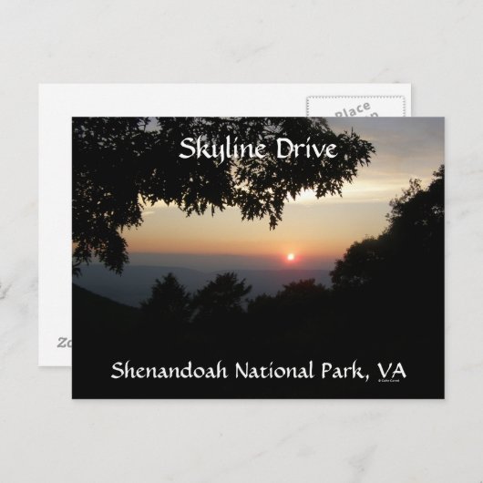 Sweet Sunset Briefkaart (Voorkant / Achterkant)