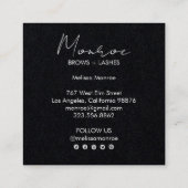 Sweet Sunshine Boho Line Art Grijs Social Media Vierkante Visitekaartje (Achterkant)