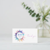 Sweet Sunshine Rainbow Boho sociale iconen dank u Visitekaartje (Staand voorkant)